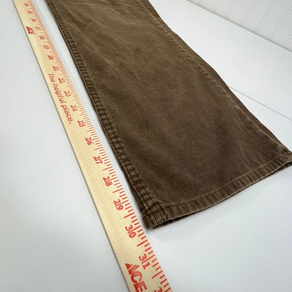 Vtg Y2K Banana Republic Mens 5 Button Fly Brown Corduroy Pants Jeans 36 x32‎